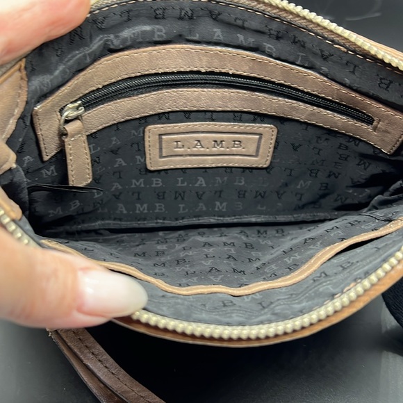 L.A.M.B. Brown leather crossbody bag - Picture 10 of 12